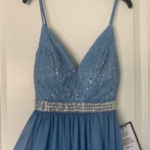 Blue prom dress
